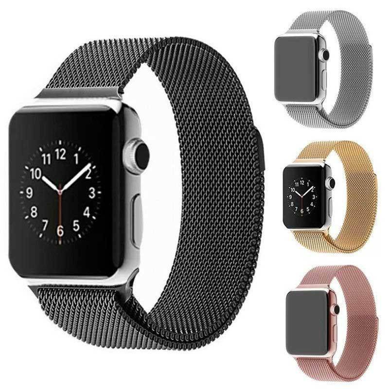 Chargez l'image dans la visionneuse de la galerie, Apple Watch 1/2/3/4/5/SE/6/7/8/9 Stainless Steel Milanese Loop Magnet Watch Band Strap - Polar Tech Australia