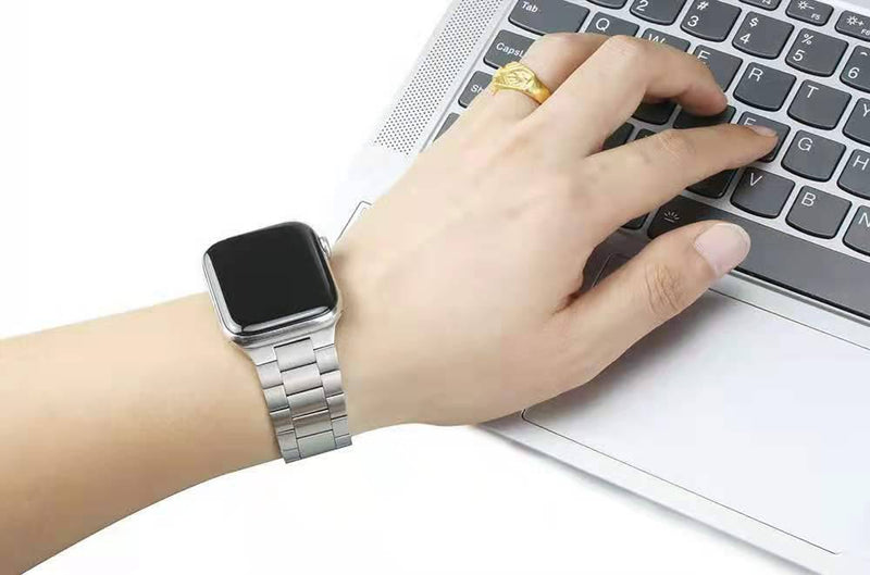 Chargez l'image dans la visionneuse de la galerie, Apple Watch 1/2/3/4/5/SE/6/7/8 Stainless Steel Watch Band Strap - Polar Tech Australia