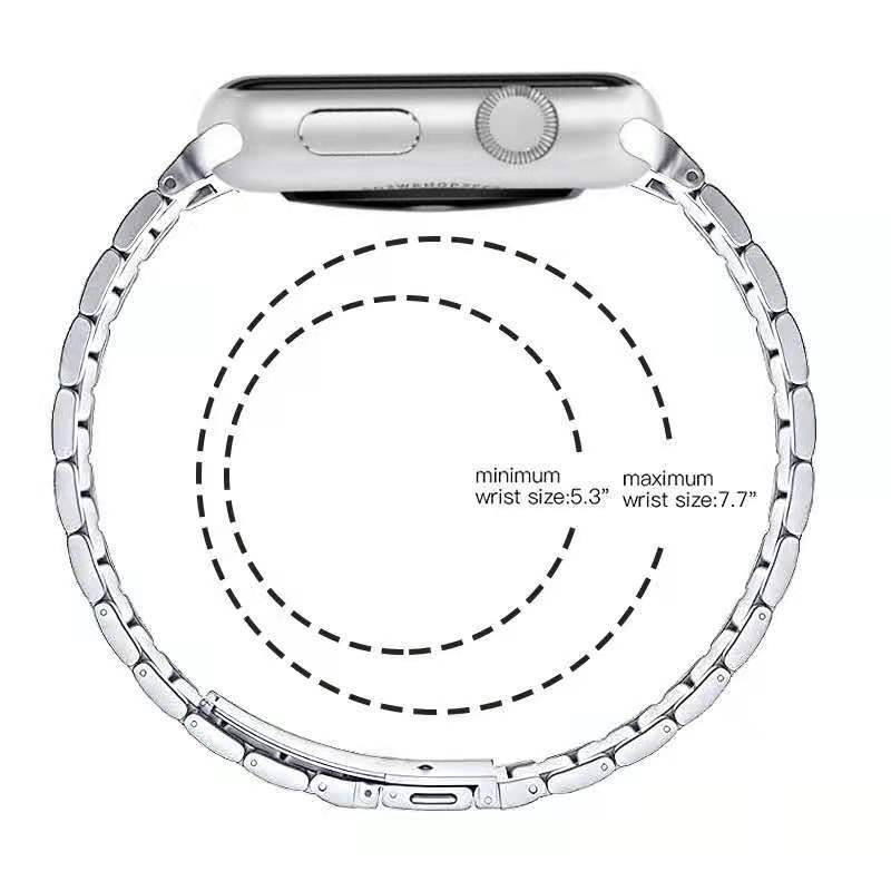 Chargez l'image dans la visionneuse de la galerie, Apple Watch 1/2/3/4/5/SE/6/7/8 Stainless Steel Watch Band Strap - Polar Tech Australia