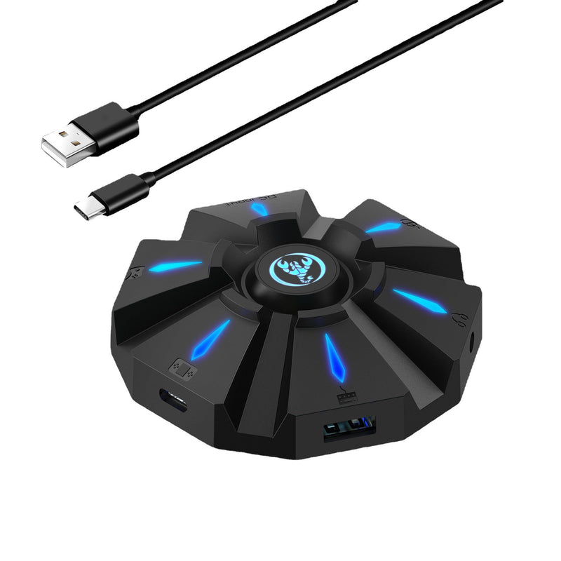 Chargez l'image dans la visionneuse de la galerie, Nintendo Switch PS4 PS3 Xbox One Xbox 360 PC Plug and Play RGB Light Game Controller Gamepad Console Keyboard Mouse Headset Converter Adapter - Polar Tech Australia