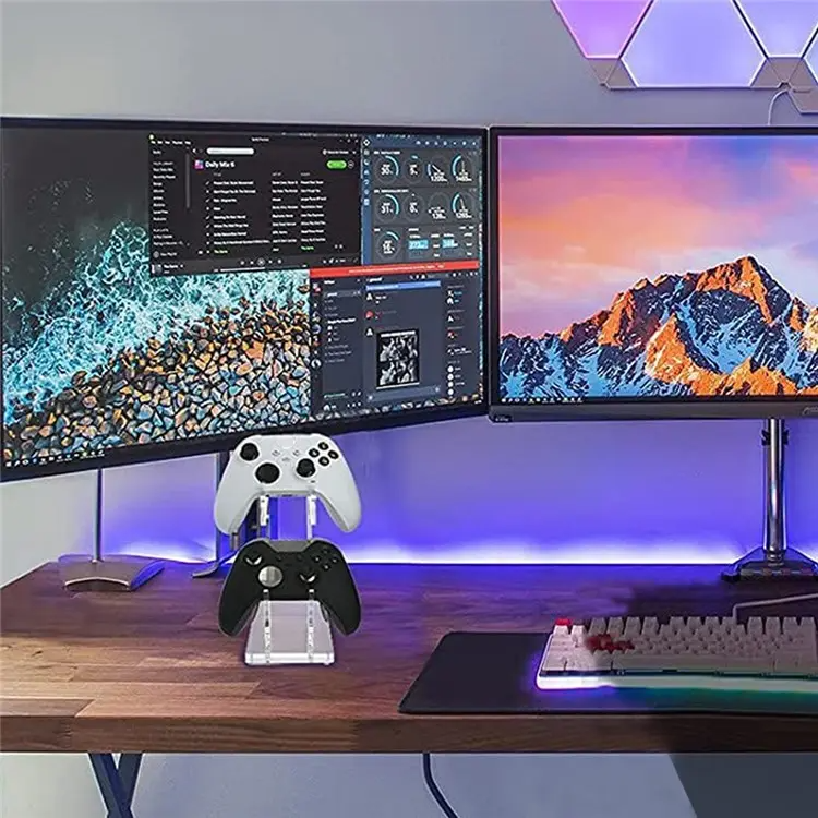 Load image into Gallery viewer, PS4 / Xbox One / Switch Game Controller Holder Desktop Gamepad Storage Holder - Transparent - Polar Tech Australia