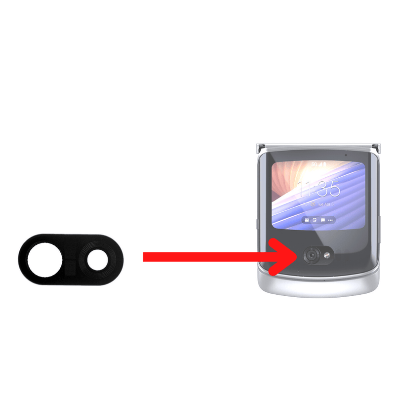 Load image into Gallery viewer, Motorola Moto Razr 5G 2020 XT2071 Back Rear Camera Replacement Glass Lens - Polar Tech Australia
