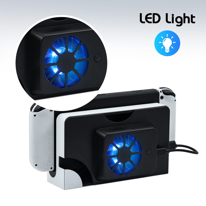 Load image into Gallery viewer, Nintendo Switch OLED Dock Cooling Fan Stand - Polar Tech Australia