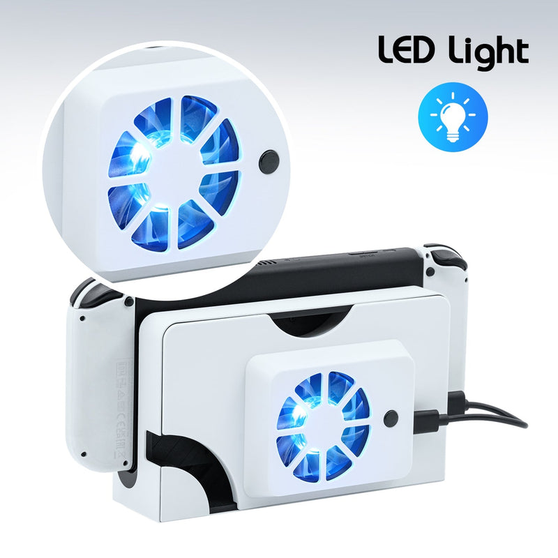 Load image into Gallery viewer, Nintendo Switch OLED Dock Cooling Fan Stand - Polar Tech Australia