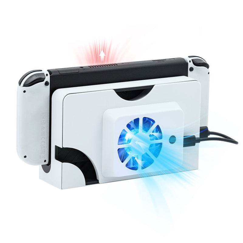 Load image into Gallery viewer, Nintendo Switch OLED Dock Cooling Fan Stand - Polar Tech Australia