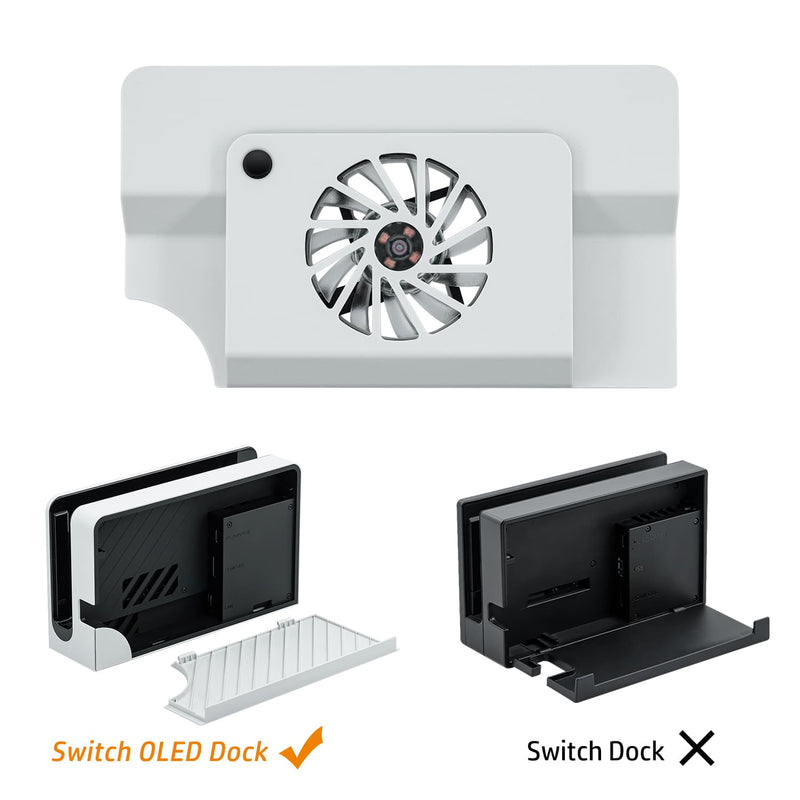 Chargez l'image dans la visionneuse de la galerie, Nintendo Switch OLED Dock Cooling Fan with Game Card Storage - Polar Tech Australia