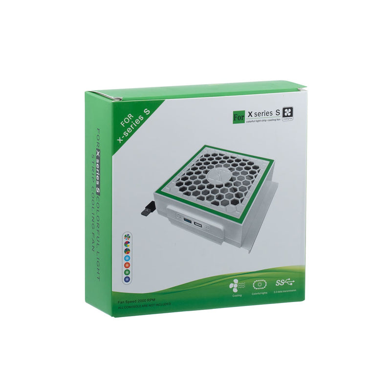 Cargue la imagen en el visor de la galería, Xbox Series S USB Powered Cooling Fan Dock with RGB LED Light - Polar Tech Australia