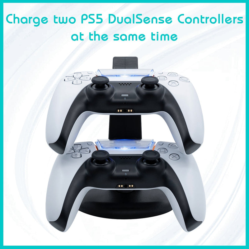 Load image into Gallery viewer, PS5 Dual Controller Charging Stand - Polar Tech Australia