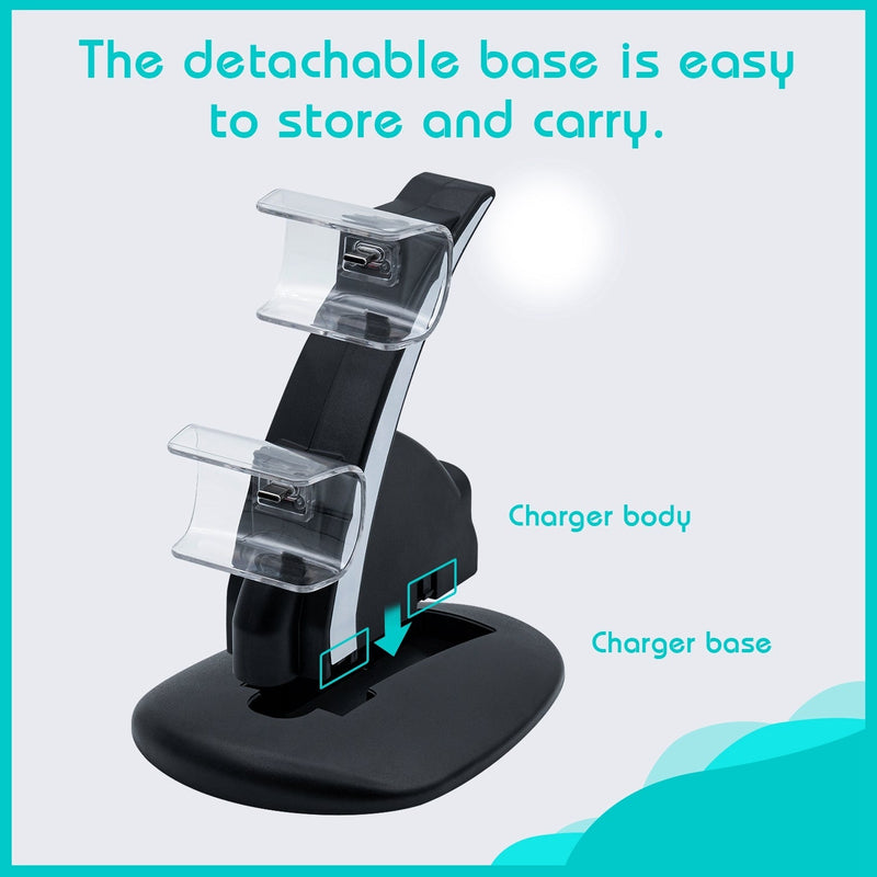 Load image into Gallery viewer, PS5 Dual Controller Charging Stand - Polar Tech Australia