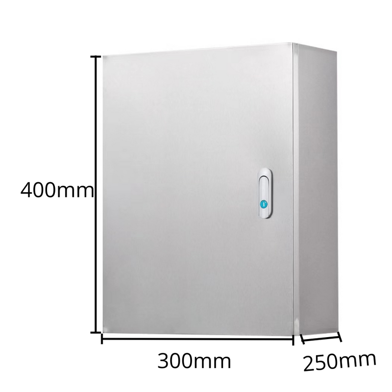 Load image into Gallery viewer, 304 Stainless Steel Weatherproof Anti-Rust/ Anti-Corrosion outdoor Electrical Enclosure CCTV/Alarm Security Equipment Lockable Safe Metal Box Wall Mount - Polar Tech Australia