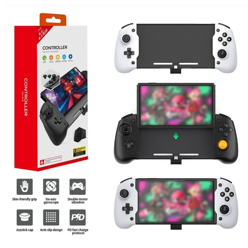 Chargez l'image dans la visionneuse de la galerie, Nintendo Switch & Switch OLED - DOBE Controller Handheld Grip Double Motor Vibration - Polar Tech Australia