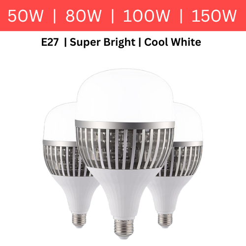 Cargue la imagen en el visor de la galería, Super Bright Factory Industry 50W 80W 100W 150W LED Bulbs Light Lamp E27 Head - Polar Tech Australia