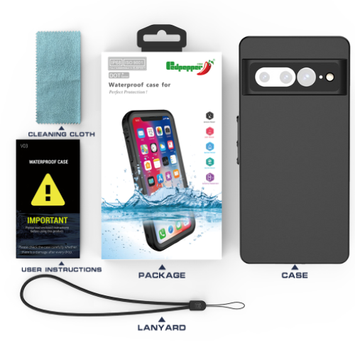 Chargez l'image dans la visionneuse de la galerie, Google Pixel 7 & 7 Pro Redpepper Full Covered Waterproof Heavy Duty Tough Armor Case - Polar Tech Australia