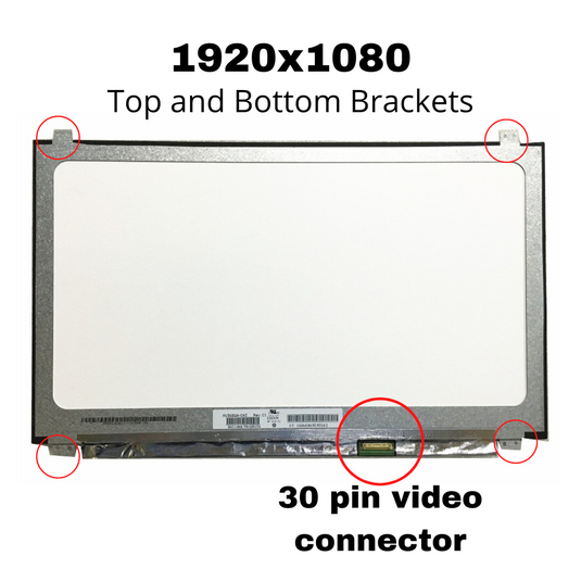 14" inch/A+ Grade/(1920x1080)/30 Pin/Top & Bottom Screw Bracket Laptop IPS FHD LCD Screen Display Panel - Polar Tech Australia