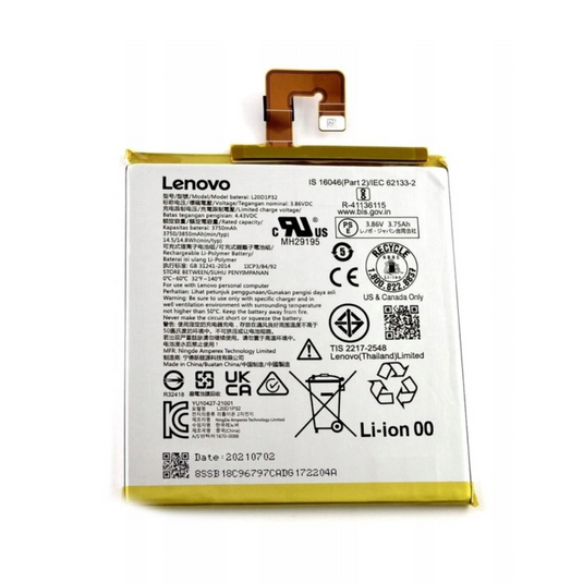 [L20D1P32] Lenovo Tab M7 3rd Gen 7" TB-7306 & Tab K10 TB-X6C6F Replacement Battery - Polar Tech Australia