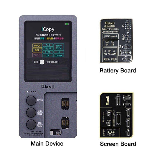 QianLi iCopy Plus 2.1 For iPhone Ture Tone/Vibrator/Light Sensor/Color Recovery Repair Programmer Instrument - Polar Tech Australia