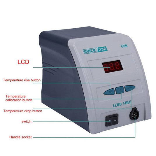 QUICK 236 Anti-static Intellgent Lead Free Soldering Station - Polar Tech Australia