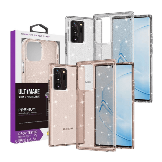 Samsung Galaxy Note 20 / Note 20 Ultra Ultimake Glitter Star Flash Clear Transparent Case - Polar Tech Australia