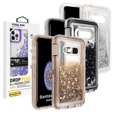 Samsung Galaxy S10/S10 Plus Glitter Clear Transparent Liquid Sand Watering Case - Polar Tech Australia