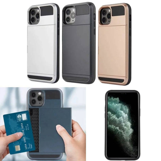 Samsung Galaxy S21/Plus/Ultra Slide Card Holder ShockProof Armor Case - Polar Tech Australia