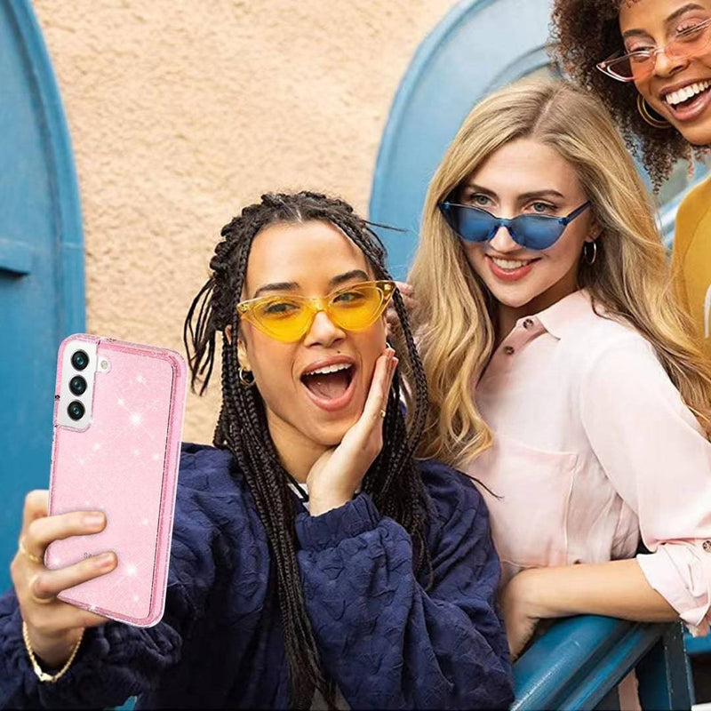 Load image into Gallery viewer, Samsung Galaxy S22/Plus/Ultra Ultimake Glitter Star Flash Clear Transparent Case - Polar Tech Australia