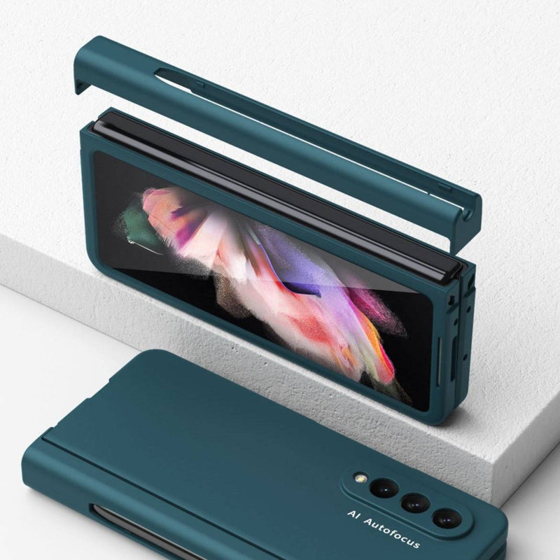 Load image into Gallery viewer, Samsung Galaxy Z Fold 3 5G (SM-F926) 360 Degree Full Covered Protection Transparent Hard Shell Case (Built-In Glass Protector) - Polar Tech Australia