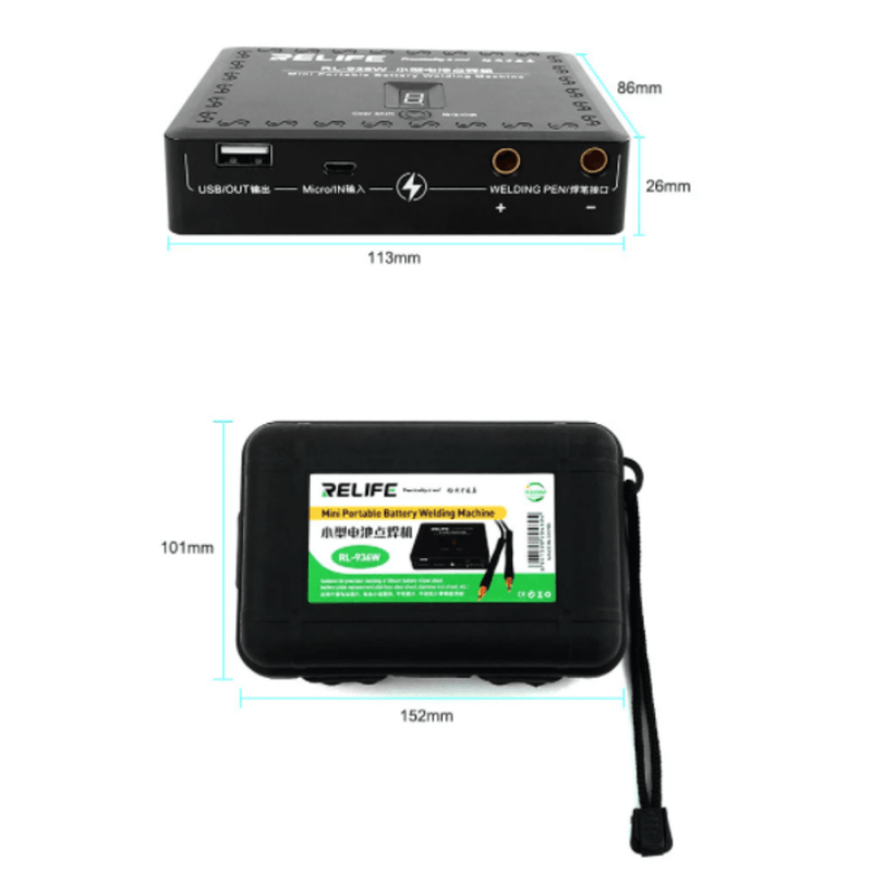 Cargue la imagen en el visor de la galería, SUNSHINE Relife Battery 18630 Battery DIY Spot Welding Machine iPhone Battery Chip IC Soldering (RL-936W) - Polar Tech Australia