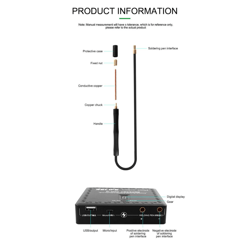 Cargue la imagen en el visor de la galería, SUNSHINE Relife Battery 18630 Battery DIY Spot Welding Machine iPhone Battery Chip IC Soldering (RL-936W) - Polar Tech Australia
