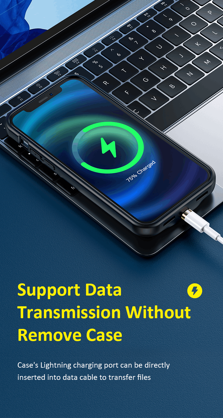 Cargue la imagen en el visor de la galería, USAMS iPhone 12/Mini/Pro/Max High Capacity Smart Battery Charger Case - Polar Tech Australia