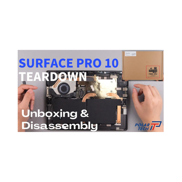 Microsoft Surface Pro 10 Unboxing & Teardown - Screen, Battey Replacement Repair Tutorial Video By Polar Tech