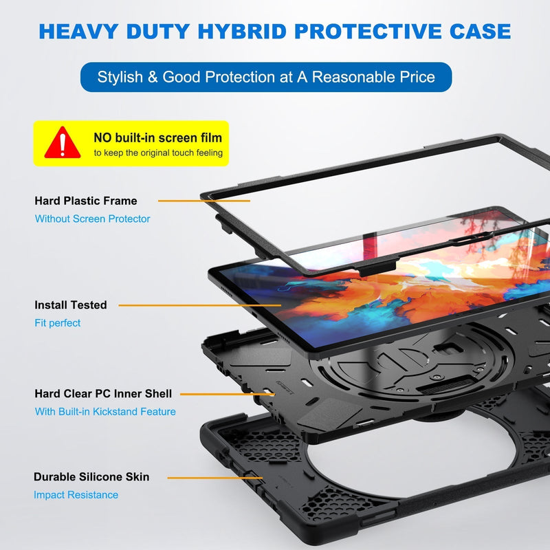 Load image into Gallery viewer, Lenovo Tablet 10.3&quot; Inch Tab M10 FHD Plus (TB-X606) 360 Rotation Heavy Duty Kid Friendly Handle Case - Polar Tech Australia

