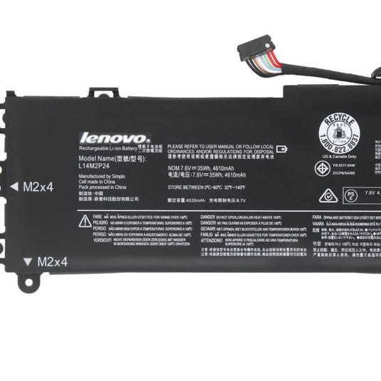 [L14M2P24] Lenovo LdeaPad 100-14IBY/500S-13ISK Replacement Battery - Polar Tech Australia