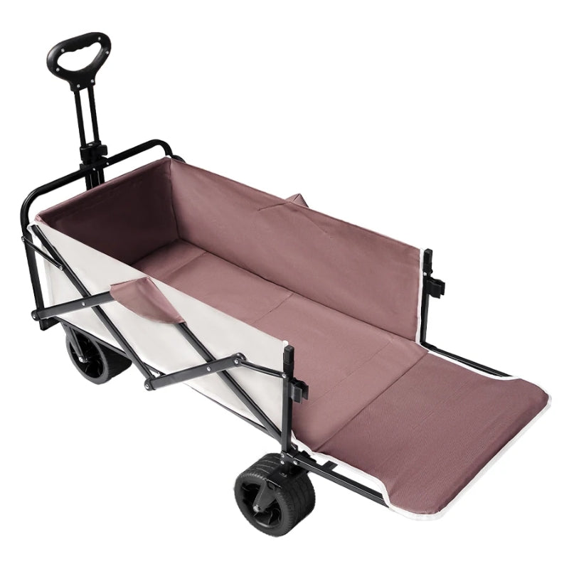 Load image into Gallery viewer, Extender Folding Cart Outdoor Extra Long Utility Large Capacity Wagon Cart Camping Picnic Trolley Beach Collapse Folding Cart - Polar Tech Australia
