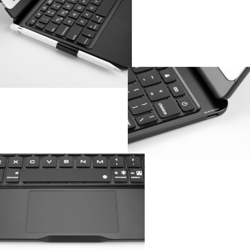 Cargue la imagen en el visor de la galería, 360 Degree Rotating Wireless Touchpad Keyboard Cover Case for iPad 7/8/9 10.2&#39;&#39; 7/8/9th Gen 2019/2020/2021 - KIBO
