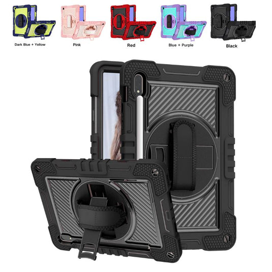 [Built-in Stand] Samsung Galaxy Tab S9 Plus & S9 FE Plus & S10 Plus 12.4" - 360 Degree Rotating Shockproof Protection Case With Hand & Shoulder Strap - Polar Tech Australia