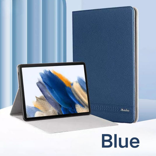 Samsung Galaxy Tab A9 2023 8.7" (SM-X110/X115) - Soft Full Cover Genuine Leather Slim Flip Cover Case - i-Station Mobile Phone & Electronic Device Repair and Accessories