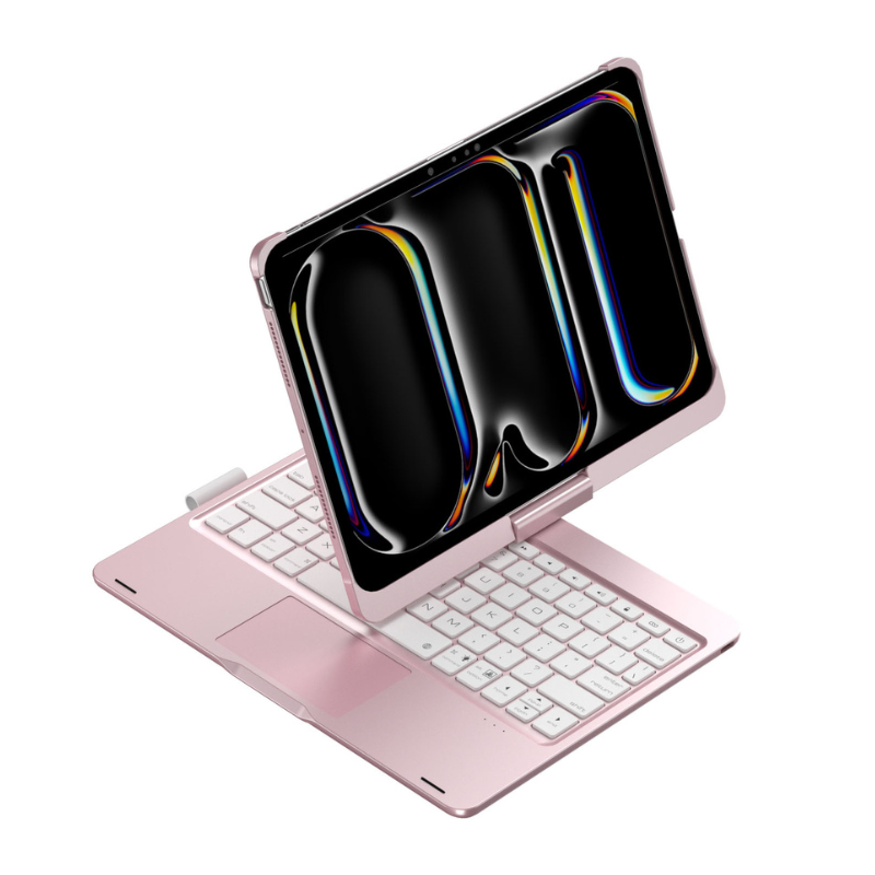 Cargue la imagen en el visor de la galería, 360 Degree Rotating Wireless Touchpad Keyboard Cover Case for iPad 7/8/9 10.2&#39;&#39; 7/8/9th Gen 2019/2020/2021 - KIBO
