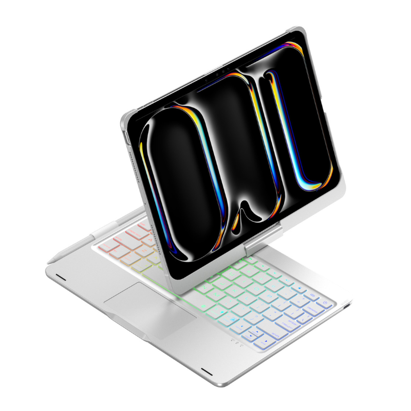 Chargez l&#39;image dans la visionneuse de la galerie, 360 Degree Rotating Wireless Touchpad Keyboard Cover Case for iPad 7/8/9 10.2&#39;&#39; 7/8/9th Gen 2019/2020/2021 - KIBO
