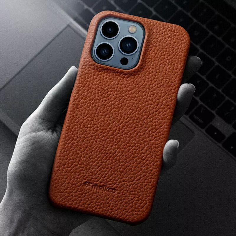 Load image into Gallery viewer, [Magsafe Compatible] Apple iPhone 16/Plus/Pro/Max - Melkco Business Drop Proof Cowhide + PC Genuine Leather Series Case - Polar Tech Australia
