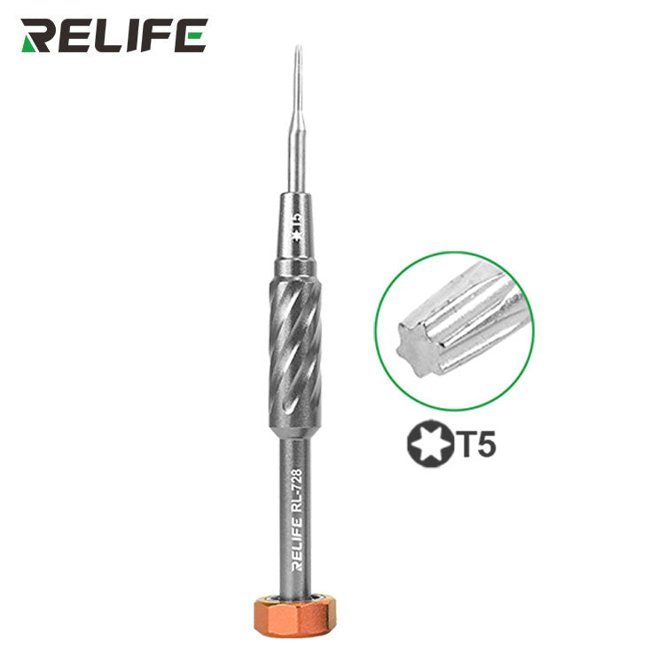 Cargue la imagen en el visor de la galería, [RL-728] Relife RL-728 S2 Steel Strong Magnetic Extra Hard Anti-slip 2D Screwdriver for Phone Repair

