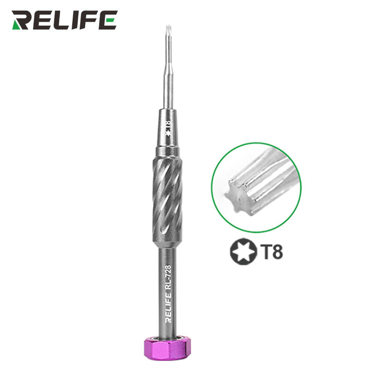 Cargue la imagen en el visor de la galería, [RL-728] Relife RL-728 S2 Steel Strong Magnetic Extra Hard Anti-slip 2D Screwdriver for Phone Repair
