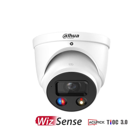 [DH-IPC-HDW3849H-AS-PV-ANZ-S2] Dahua WizSense Series 8MP TiOC 3.0 Active Deterrence Eyeball Network Camera with 2.8mm Fixed Lens and AcuPick Technology IP67