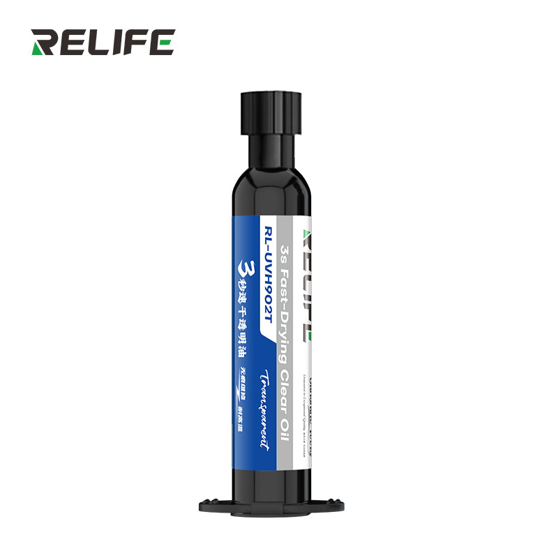Load image into Gallery viewer, [RL-UVH902T] RELIFE 10CC Quick-drying Solder Mask for Phone Repair High Temperature Resistance 3S Quick Drying Transparent Oil
