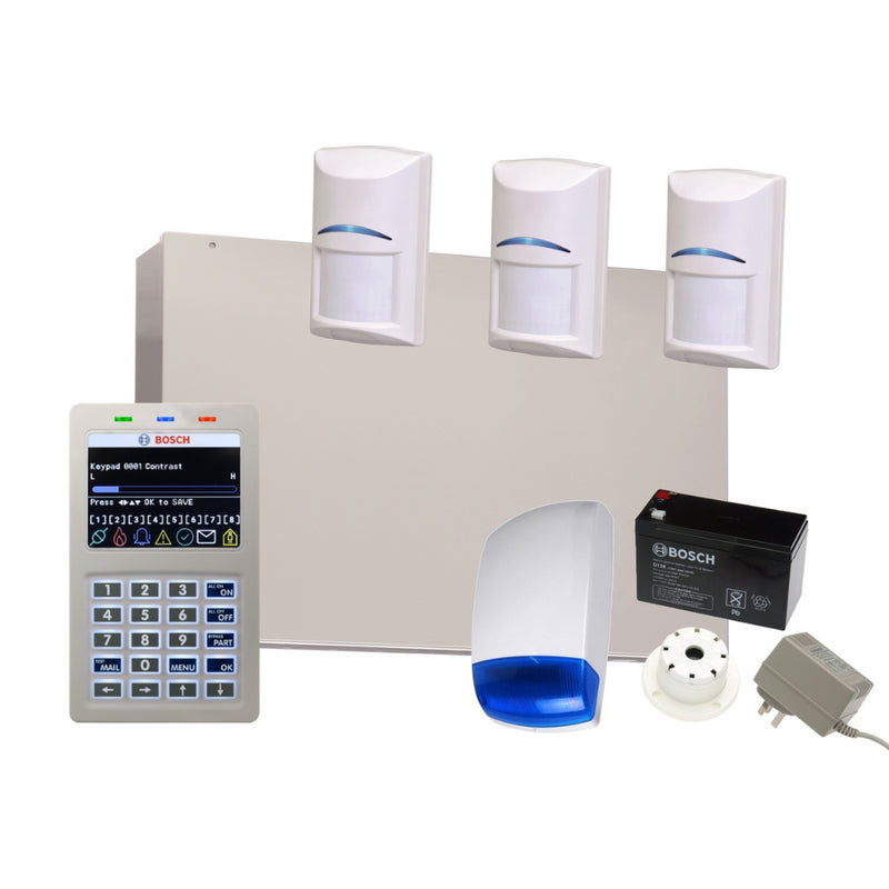 Load image into Gallery viewer, Bosch Alarm System Solution 6000 IP Panel with 3 Quad PIR + Wi-Fi Keypad

