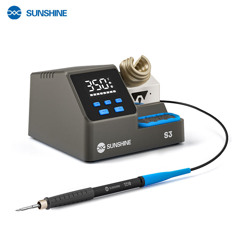 Load image into Gallery viewer, Sunshine S3 60W 3-Customizable Channels C210 Intelligent Digital Display Soldering Station
