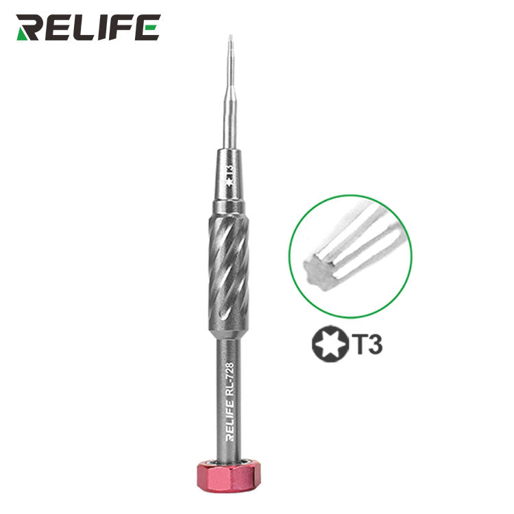 Cargue la imagen en el visor de la galería, [RL-728] Relife RL-728 S2 Steel Strong Magnetic Extra Hard Anti-slip 2D Screwdriver for Phone Repair
