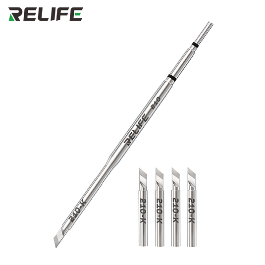 [210-K] RELIFE C210 Heating Core with 5Pcs Replaceable Knife-Type Head for Camera Soldering Repair