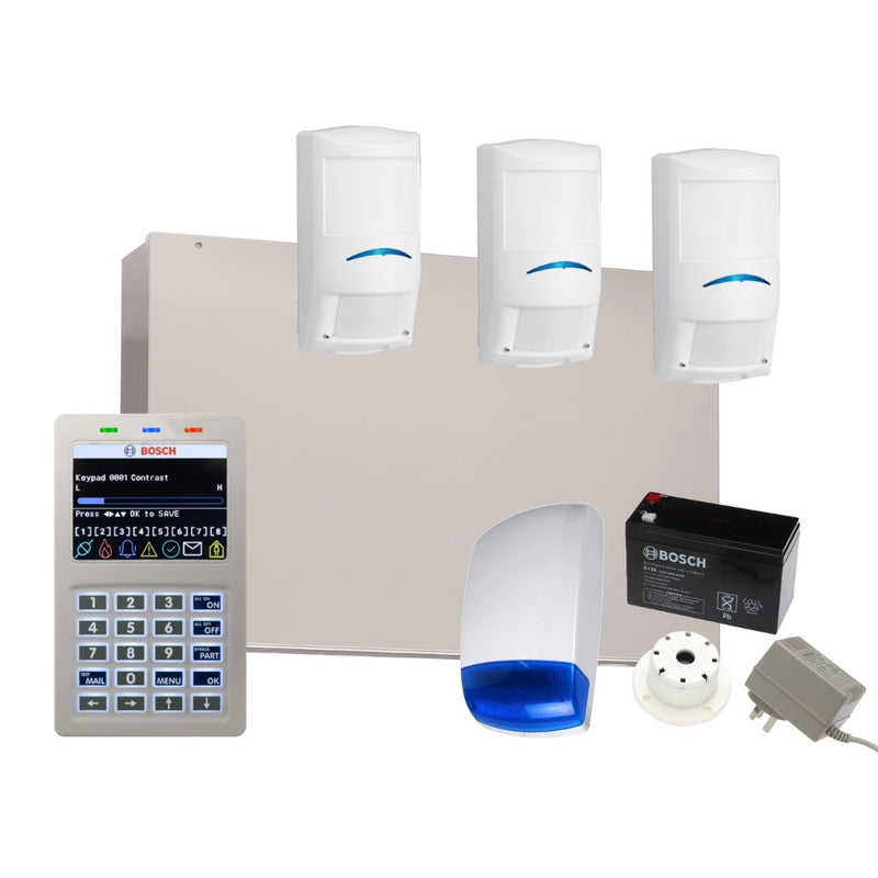 Load image into Gallery viewer, Bosch Alarm System Solution 6000 with 3 Pro Series Tri Tech PIR + WiFi KP
