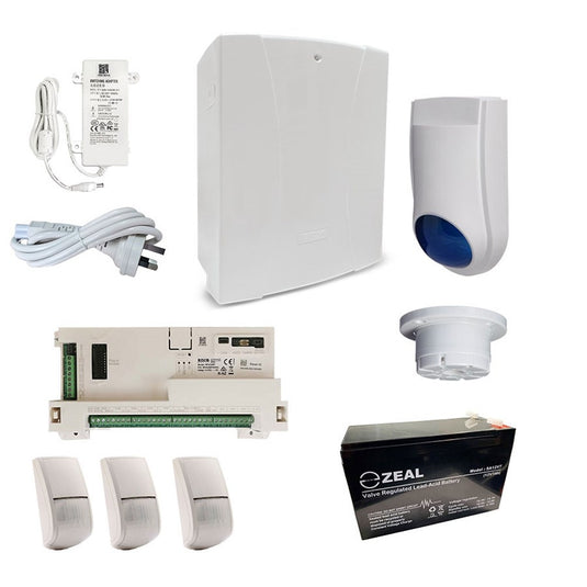 [RKLSP17A] RISCO LightSYS+ Alarm Kit with 3x BWare BUS Dual Tech Detectors and Accessory Kit - Polar Tech Australia