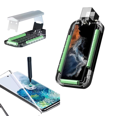 [Self-Installation Kit][UV Glue][HD] Samsung Galaxy S22 Ultra - UV Full Covered Curved 9H Tempered Glass Screen Protective Protector